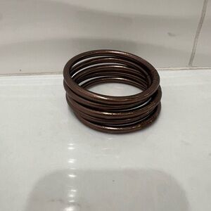 Buddha girl all weather bangles 6 count in meteorite